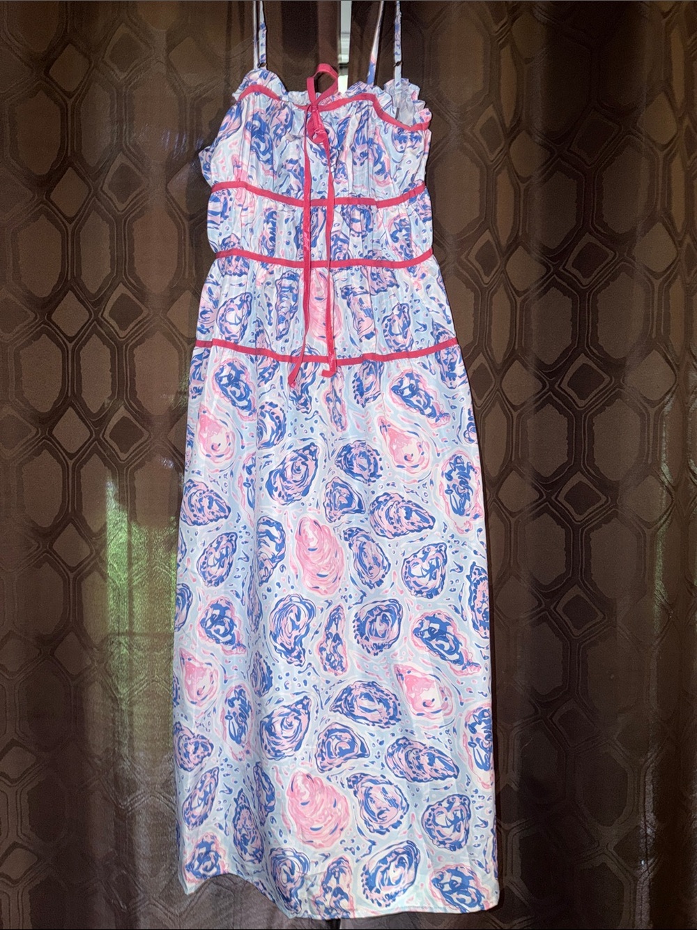 Simply Southern Pink and Blue Floral Maxi Sundress